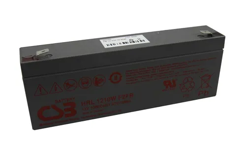 CSB Blei Gel Akku HRL1210WF2FR 12V 2.3Ah - Leichter und kompakter Blei Gel Akku mit 12V und 2,3Ah. Ideal für mobile Geräte und Notstromversorgung. Hohe Stromfestigkeit für vielseitige Anwendungen.