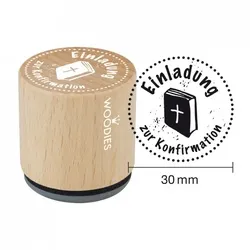 Woodies Stempel - Einladung zur Konfirmation W14006