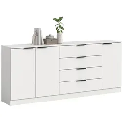 Kommode Kopenhagen Weiß - Stilvolle Aufbewahrung - Elegante Kommode Kopenhagen in Weiß, ideal für jeden Raum. Bietet viel Stauraum und verleiht Ihrem Zuhause einen modernen Look.