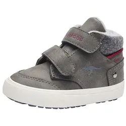 Kangaroos KaVu Primo V - Kinder Sneaker high in Oliv Grün - Trendiger Hightop Sneaker für Kinder mit kuscheligem Innenfutter und praktischer Klettverschluss-Technologie für einfaches An- und Ausziehen.