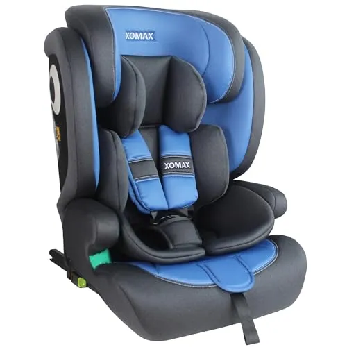 XOMAX LM238 Kindersitz mit ISOFIX - sicher und mitwachsend - Kindersitz für 9-36 kg, abnehmbarer Bezug waschbar, ISOFIX für einfache Montage, ideal für Kinder von 15 Monaten bis 12 Jahren.