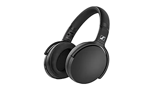 Sennheiser HD 350BT Bluetooth 5.0 Wireless Kopfhörer - 30 Stunden Akkulaufzeit, USB-C Schnellladung, Virtuelle Assistent-Taste, faltbar - Schwarz