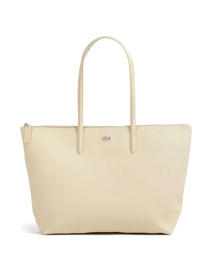 Lacoste L.12.12 Concept Shopper - Damenhandtasche in Sand - Elegante Damenhandtasche aus robustem Kunststoff, ideal für den Alltag und stilvolle Auftritte.