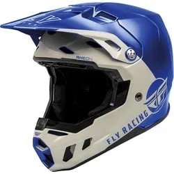 Fly Racing Formula CC Centrum, Motocrosshelm - Blau/Hellgrau - XL