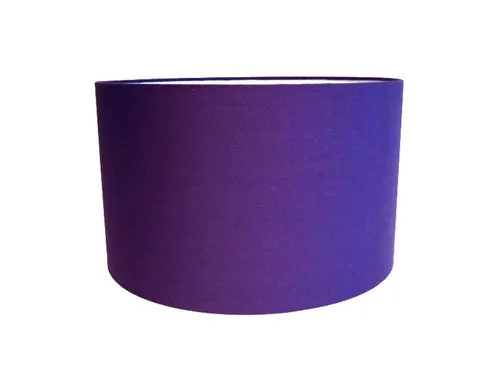 Dirk Davids Leuchten Lampenschirm Zylinder Lila 35x35x18 cm - Eleganter Lampenschirm aus Polycotton in Lila, ideal für Tischleuchten. Mit seinen Maßen 35 x 35 x 18 cm sorgt er für ein warmes Lichtambiente und wertet jeden Wohnraum stilvoll auf.