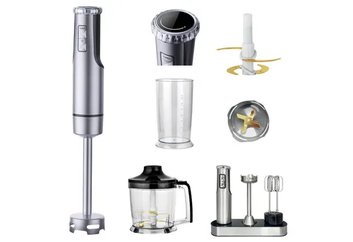 KB Elements Stabmixer ELK307HB – 800 W mit Titan-Klingen - Ergonomischer Stabmixer mit 800 W Vollkupfermotor und LED-Anzeige. Ideal für vielseitige Anwendungen in der Küche mit hochwertigem Edelstahl- und Titan-Zubehör.