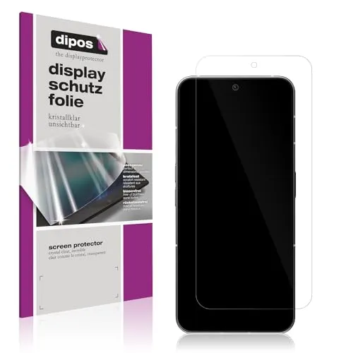 dipos I 4X Schutzfolie klar kompatibel mit Nothing Phone 2 Folie Displayschutzfolie