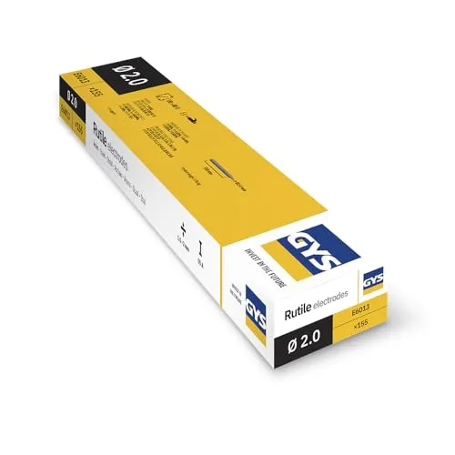 GYS 085121 Rutile Elektroden Stahl - 155 Stück, hervorragende Schweißbarkeit in allen Positionen und ausgezeichnete Ästhetik