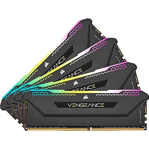 Corsair RAM D4 3600 64GB C18 Ven. RGB PRO SL K4 - Arbeitsspeicher mit 64GB Kapazität, beeindruckendem RGB-Licht und hoher Geschwindigkeit für Gaming und kreative Anwendungen.