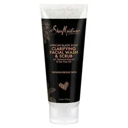 Shea Moisture African Black Soap Gesichtsreiniger & Peeling - 4 Oz - Reinigt sanft und pflegt die Haut. Ideal für die tägliche Anwendung zur Verbesserung des Hautbildes. Für ein frisches und klares Hautgefühl geeignet. Perfekt für die Gesichtsreinigung und -pflege!','category':'Flüssigseifen'}