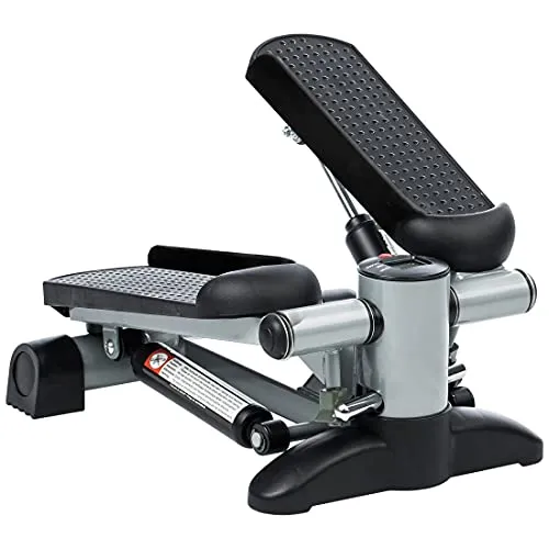 Ultrasport Stepper für Zuhause | 2 in 1 Up-Down Swing Stepper mit LCD Display - Stepper für effektives Training der Muskulatur, TÜV/GS geprüft, mit kabellosem Trainingscomputer und rutschfesten Trittflächen für sicheren Halt.