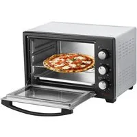 STEInBORG Mini Backofen 25 Liter | 3in1 Pizza-Ofen - Minibackofen mit 25 Litern, 1600 Watt, Ober- und Unterhitze sowie Konvektion. Ideal zum Backen, Toasten und Grillen – perfekt für schnelle, leckere Mahlzeiten!