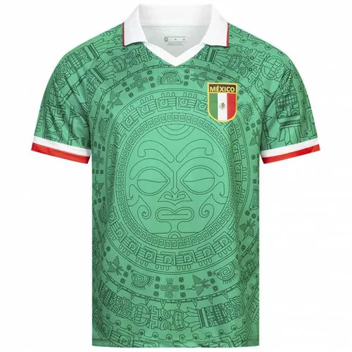 JELEX Fußballtrikot Retro History Mexiko - Ein zeitloses Fußballtrikot, das die Leidenschaft für das Spiel verkörpert. Authentisches Design für Fans, die die Magie vergangener Zeiten feiern. Ideal für jeden Fußballliebhaber! Pflegehinweis: Maschinenwäsche.