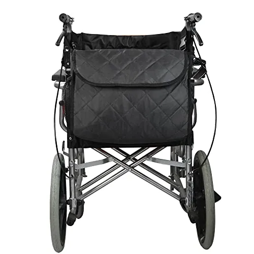 Rollstuhltasche, Rollstuhl-Rucksack für die meisten elektrischen, manuellen Rollstühle oder Elektromobile, große Tragetasche zum Aufhängen auf der Rückseite, für Handicap, Senioren (schwarz)