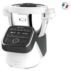 Moulinex Companion XL - Hochleistungs-Küchenmaschine - Entsafter mit 1550 W Leistung und 12 automatischen Programmen, ideal für große Familien mit bis zu 10 Personen. Inklusive Rezeptbuch mit 300 Rezepten für kreative Kochideen.