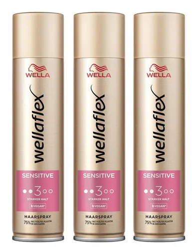 Wellaflex Sensitive Haarspray für Frauen - Haarspray mit bis zu 48 Std. starkem Halt, parfümfrei und sanft zur Kopfhaut. Dermatologisch getestet, vegane Formel für empfindliche Haut. Ideal für voluminöse Stylings.