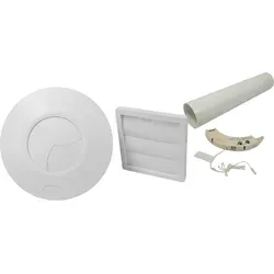 Buderus Lüfter Abluft LA60 Komplettset - 7735600384 - Lüftungstechnik mit maximalem Volumenstrom von 68 m³/h, ideal für effiziente Luftzirkulation und feuchtegeführte Steuerung für optimale Raumklima.