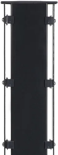 Floraworld Gabionenpfosten 120 mm x 40 mm Anthrazit 140 cm - Gabionenpfosten für stabile Zaunlösungen, mit 2 Abdeckschienen für einfache Montage und erhöhten Halt, ideal für Zaunmatten bis 83 cm Höhe.