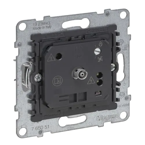 LEGRAND, SEANO Elektronisches Raumthermostat, Einsatz, Wechselkontakt, Schaltstrom: 8 A cos phi = 1, 2 A cos phi = 0,6, Schraubklemmen, 765051
