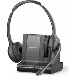 Plantronics Savi W720 A - DECT Headset für Festnetztelefone, bis zu 120 Meter Reichweite und Noise Cancelling für klare Gespräche