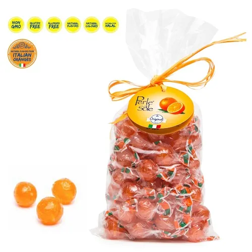 Caramelle Hartbonbon Mit Orangengeschmack 500 Gr. Perle di Sole