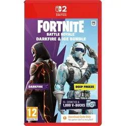 Fortnite: Darkfire & Ice Bundle für Nintendo Switch 2 - Gaming-Zubehör für Action- und Shooter-Fans. Enthält über 10 kosmetische Items und 1.000 V-Bucks. Ideal für Spieler, die das Beste aus Fortnite herausholen möchten.