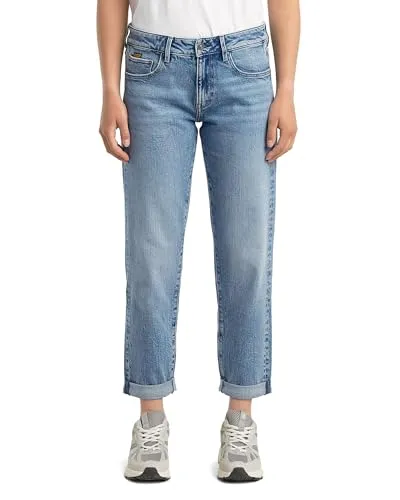 G-STAR Damen Kate Boyfriend Jeans - Faded Sea Point Blue - Stylische Boyfriend Jeans mit 5 Taschen und Reißverschluss. Ideal für bequemes Tragen im Alltag und lässige Outfits.