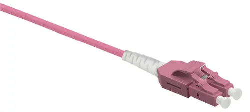 helos LWL Patchkabel OM4 Uniboot 2,0mm LC-LC 50/125µm erikaviolett 2m LSZH