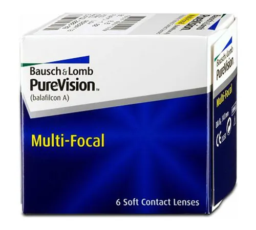 Bausch & Lomb PureVision Multifokal Monatslinsen - 6er Box multifokale Monatslinsen für optimalen Sehkomfort in allen Entfernungen. Hohe Sauerstoffdurchlässigkeit und langer Tragekomfort dank innovativer Technologie.