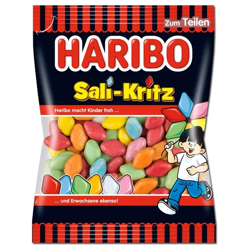 Haribo Sali-Kritz 160g - Lakritz-Snack aus Deutschland, ideal für alle Gelegenheiten, in praktischer 160g Beutelverpackung für den perfekten Genuss.
