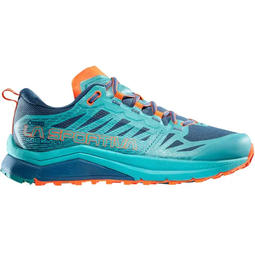 La Sportiva Damen Jackal II GTX Schuhe - Größe 39, blau - Wasserdichter Trailrunningschuh, ideal für Bergläufe und Speed-Hiking, bietet optimalen Halt und Komfort selbst bei Winterbedingungen.