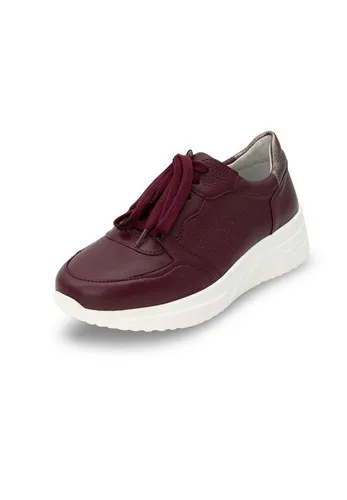 VITAFORM Damenschuhe Sneaker aus Hirschleder - Stylische Sneaker aus hochwertigem Hirschleder mit trendiger Chunky-Sohle. Für komfortablen Tragekomfort sorgen die Dämpfung und das Luftpolsterfußbett. Ideal für modebewusste Damen!