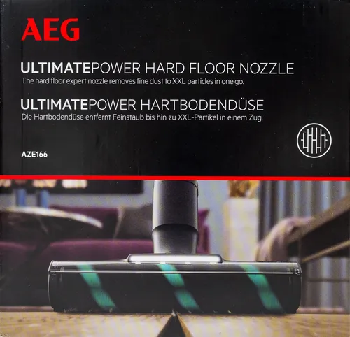 AEG AZE166 UltimatePower Hartbodendüse - hervorragende Saugkraft, LED Licht und 100% Feinstaubaufnahme für eine schonende Reinigung von Hartböden