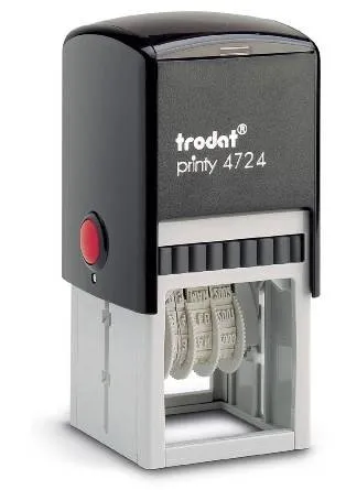 trodat 4724 Printy-Datumstempel - 40x40 mm, schneller Onlinezugang nach Bestellung und individuelle Anpassung möglich
