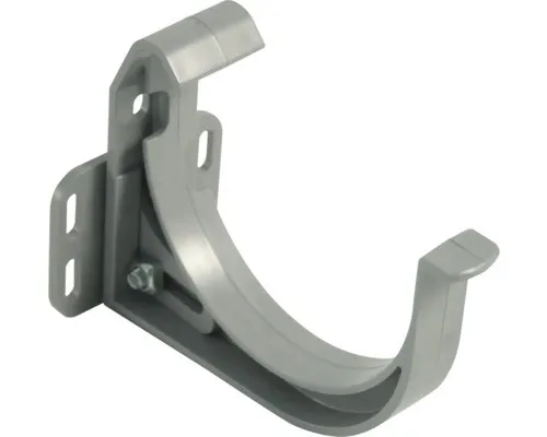 Marley Rinnenhalter Kunststoff verstellbar halbrund Fenstergrau RAL 7040 NW 75 m