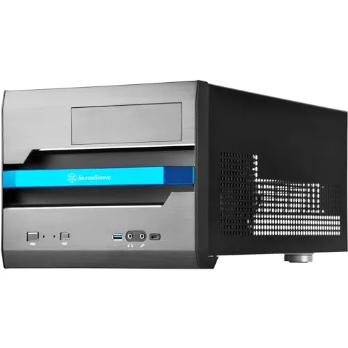SilverStone SST-SG12B - Sugo Micro ATX Cube Gehäuse, schwarz - PC-Gehäuse mit hochwertigem Material für langlebige Robustheit und flexible Gestaltungsmöglichkeiten.