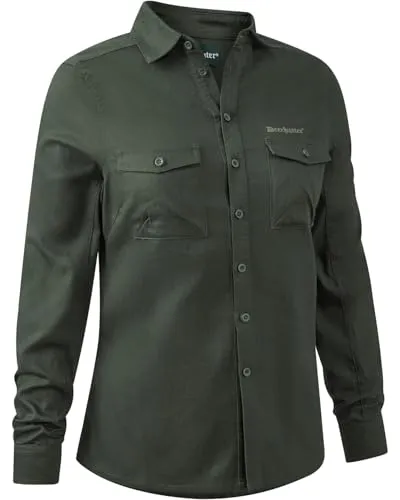 Deerhunter Lady Atlas Shirt Timber - Stylisches Damenhemd aus hochwertigem Material, ideal für Outdoor-Aktivitäten. Bequeme Passform und strapazierfähig — perfekt für jedes Abenteuer.