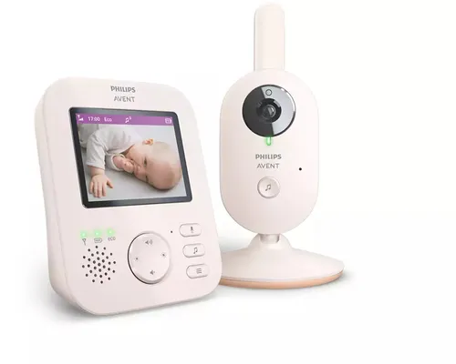 PHILIPS Avent Babyphone mit Kamera Advanced - DEKRA Zertifiziert, 2,8" Display, Infrarot-Nachtsicht und 2-fach Zoom für klare Bilder und beruhigende Schlaflieder