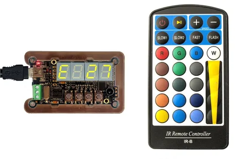 LED-Player-T: WS2812B Player/Controller mit 3 Funktionen - LED-Punktmatrixanzeigen, vielseitig einsetzbar für kreative Lichtgestaltungen und einfache Steuerung von RGB-LEDs.
