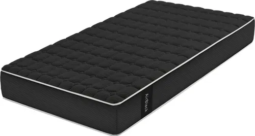 Moonia Matratze Air Black 90x200 cm - Schwarz - Die Moonia Matratze Air Black bietet durch ihre Mehrzonen-Komfortzonen optimale Anpassungsfähigkeit und Druckentlastung. Das innovative Duo-System ermöglicht individuelle Festigkeitswahl für höchsten Schlafkomfort.