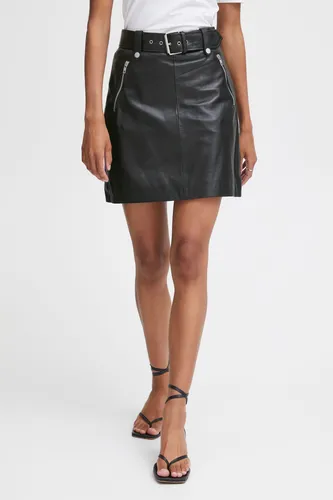 b.young Lederrock BYDENNO SKIRT - kurzer Rock in Leder-Optik