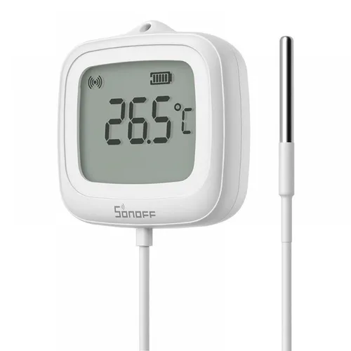 SONOFF SNZB-02LD Zigbee Temperatur Sensor - Temperatur- & Feuchtigkeitssensor mit IP65 Wasserfestigkeit, Zigbee-Kompatibilität und präziser Temperaturmessung von -20 bis 60 °C – ideal für Ihr Smart Home.