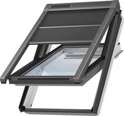 VELUX INTEGRA® Solar-Hitzeschutz-Markise 55x78 cm - Zubehör für Fenster mit effektivem Hitzeschutz und Verdunkelung, kabellose Installation und leistungsstarker Akku für zuverlässigen Betrieb bei jeder Wetterlage.