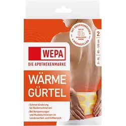 Wepa Wärmegürtel Rücken 2 ST - Arzneimittel zur Linderung von Rückenschmerzen, bietet wohltuende Wärme und fördert die Durchblutung für mehr Wohlbefinden.