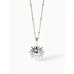 Purelei Gliederkette Sun (1-tlg) - Gliederkette mit Sonnen-Charm, symbolisiert Selbstbewusstsein und Lebensfreude. Verstellbare Länge von 50/55 cm, ideal für jedes Outfit!