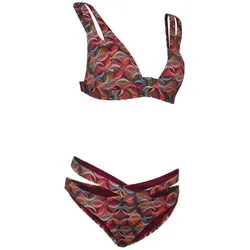 dynamic24 Triangel-Bikini (2-St) Bikinihose Bikinitop C/D Triangel Bikini Badehose Bademode bunt 34