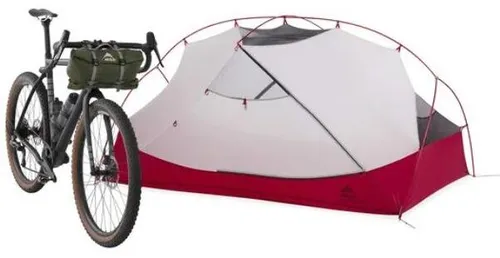 MSR Hubba Hubba Bikepack 2 – Leichtes Campingzelt für Radfahrer - Zelt für Radreisen, nur 1,4 kg leicht und wasserdicht; ideal für minimalistische Abenteurer.