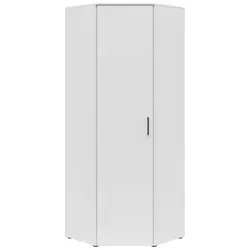 Eckschrank Multistauraum Weiß - Optimaler Stauraum für jede Ecke - Waschbeckenunterschrank mit 6 verstellbaren Einlegeböden, ideal zur optimalen Nutzung ungenutzter Ecken. Robuste Oberfläche und modernes Design in Weiß.