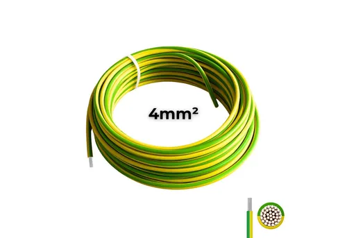 smartEC Erdungskabel H07V-K 4mm² Kupfer Grün/Gelb (3000 cm) - Robustes Erdungskabel für zuverlässigen Schutz Ihrer Solarmodule. Ideal für Wohn- und Gewerbeinstallationen, einfach zu verlegen und widerstandsfähig gegen mechanische und chemische Einflüsse.