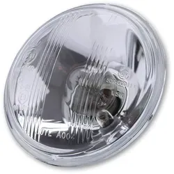 SHIN YO Scheinwerfereinsatz 4 1/2 Zoll - Frontscheinwerfer mit geprägtem Glas und Bilux Birne 35/35W, E-geprüft für optimale Sicht und Sicherheit. Ideal für Motorradfahrer, die Wert auf Qualität legen!